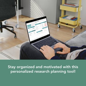 personalized research planner in excel for phd students, graduate student research
