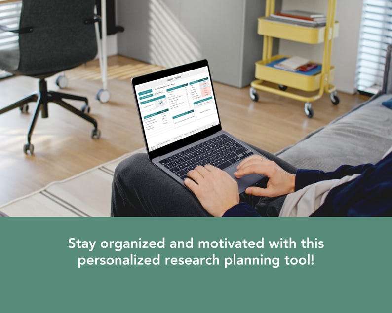 personalized research planner in excel for phd students, graduate student research
