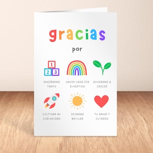 spanish teacher appreciation card