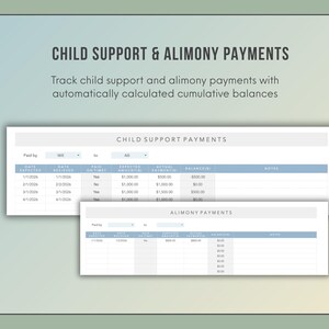 Co-Parenting Planner Google Sheets | Custody Calendar, Expense Tracker & Communication Log | All-in-One Divorced Parent Template image 7