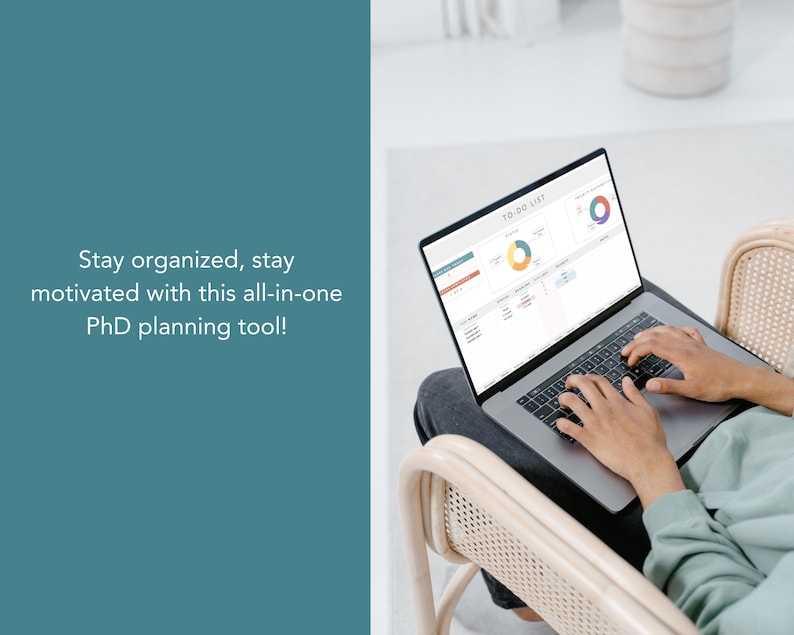 phd and research planning tool in excel, instant download and use anywhere