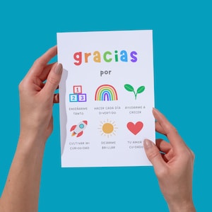 thank you card for spanish teacher