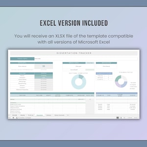 excel thesis planner template