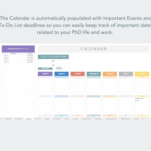 digital phd calendar