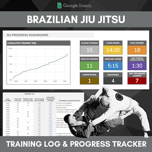 Jiu Jitsu Journal - Etsy