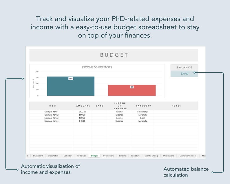 student budget tracker