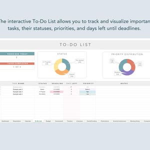 phd student to do list tracker