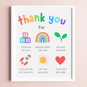 framed ece appreciation gift