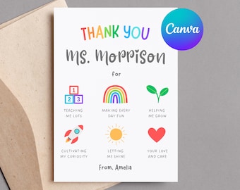 Juego De 24 Tarjetas De Agradecimiento Con Sobres Marrones E | Meses Sin Interés