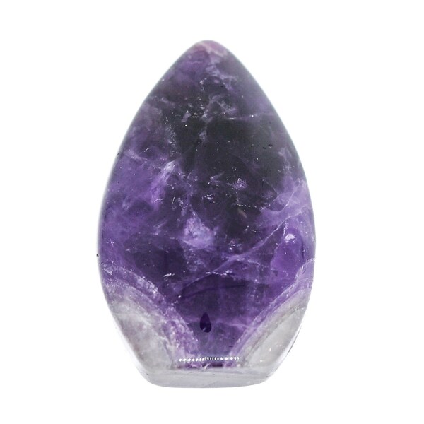 Amethyst AA - polished amethyst tip, flame amethyst, amethyst quartz tower - purple altar crystal, lithotherapy accessory