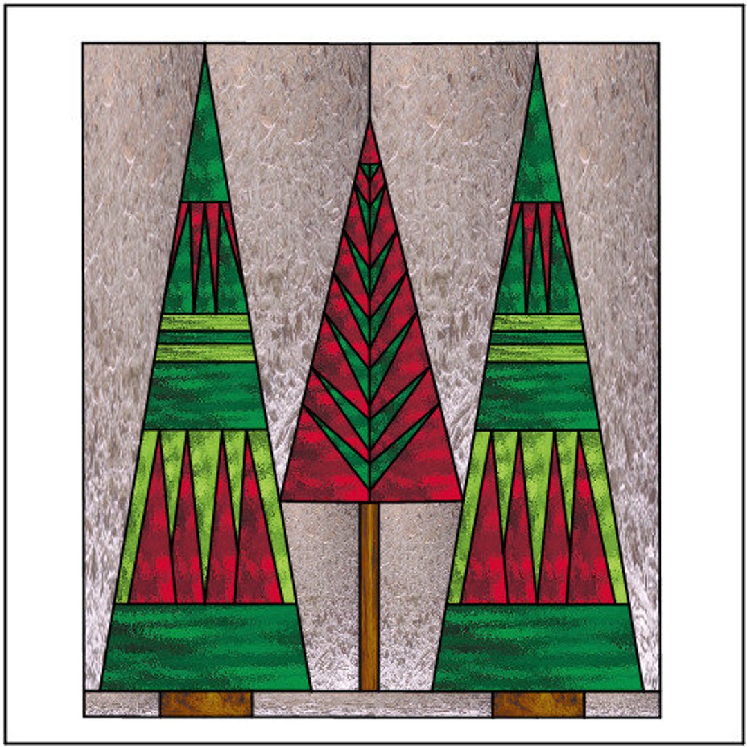 mid-century-christmas-trees-stained-glass-pattern-etsy-australia
