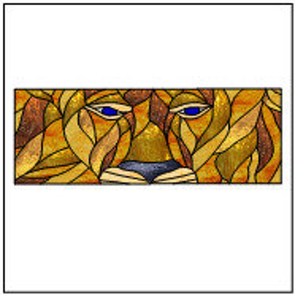 Lion Eyes Stained Glass PATTERN