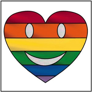 Happy Face Heart Suncatcher PATTERN
