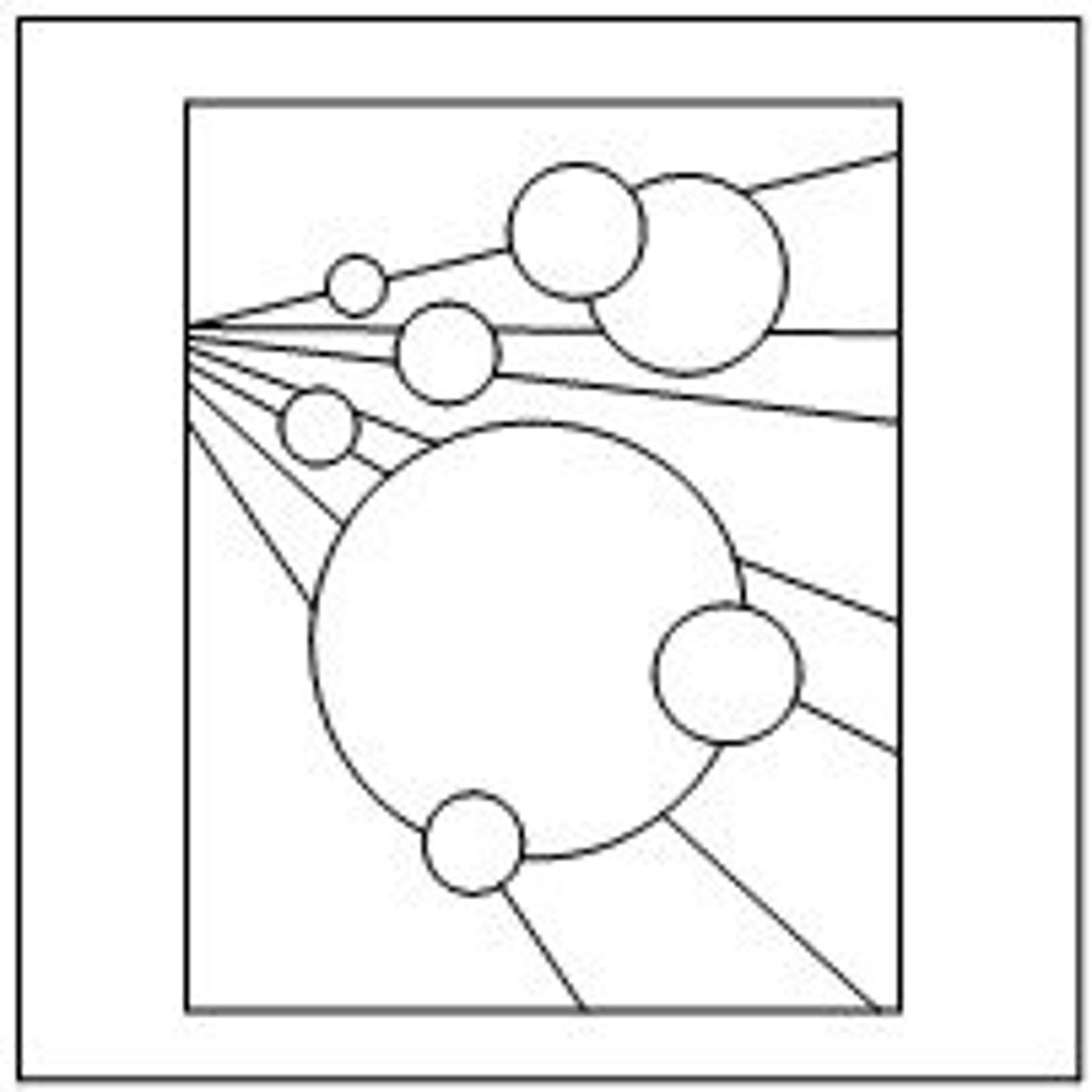 Universe Abstractstained Glass PATTERN Etsy