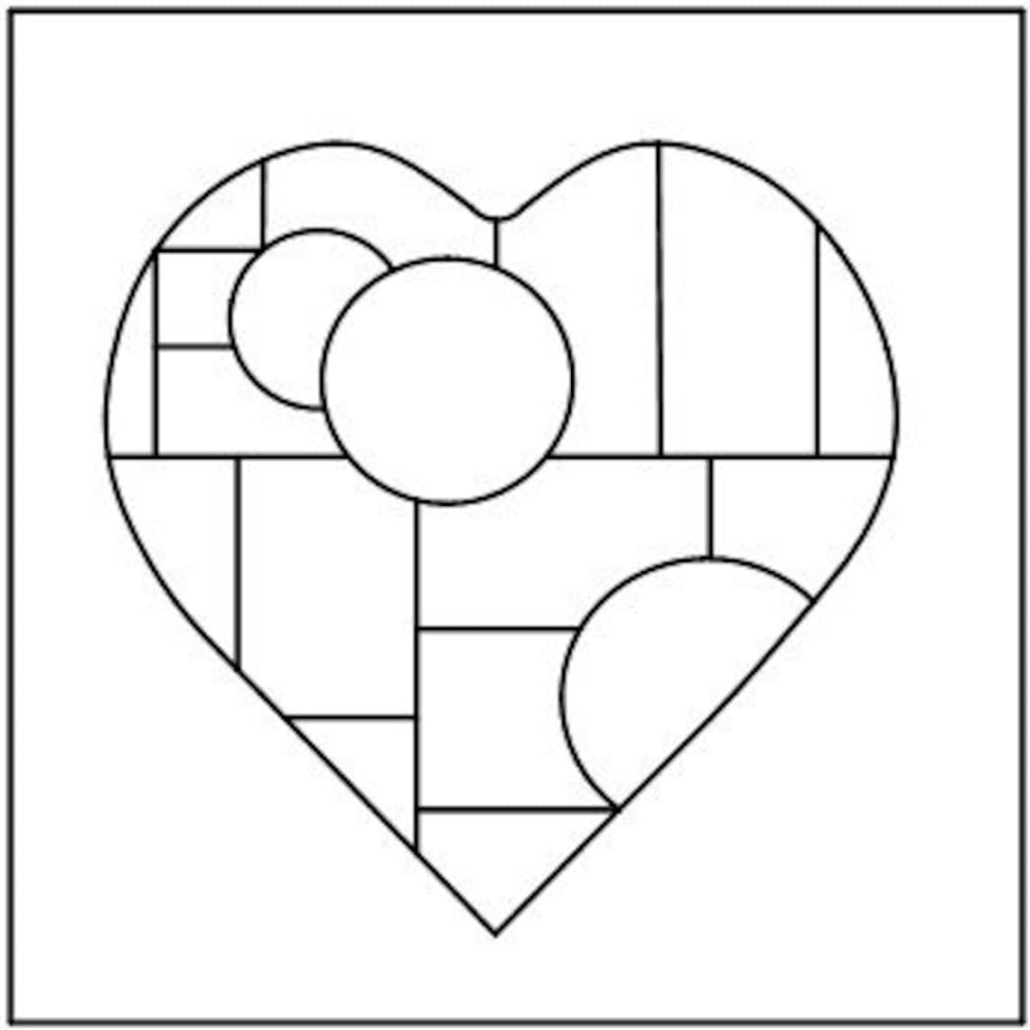 Heartbeats Suncatcher PATTERN - Etsy