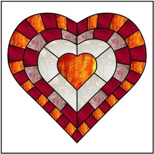 My Burning Heart Suncatcher MUSTER