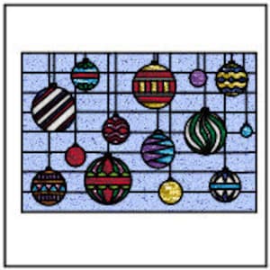 Wall Of Ornaments Stained Glass Panel PATTERN