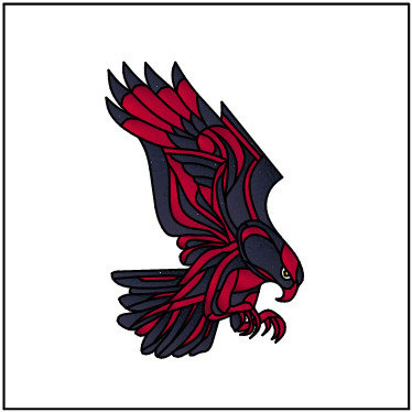 Spirit Eagle Stained Glass Pattern Etsy