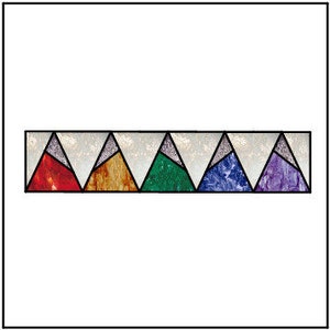 Rainbow Mountains Suncatcher PATTERN