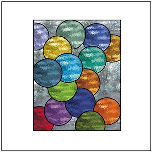Water Bubbles Stained Glass Pattern