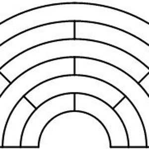 Rainbow Stained Glass Pattern - Etsy