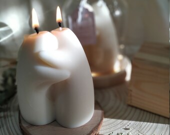 Hugging Ghosts Candle, Aesthetic Home Decor, Decorative soy Candle, friendship gift candle, candle gift you and me