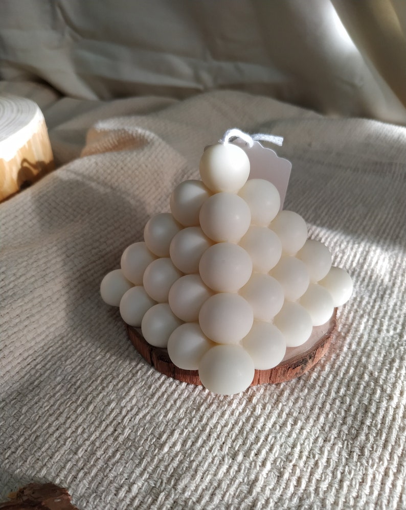 Triangular Candles LARGE Pyramid Bubble Candle, Triangle Bubble Candle, Triangular Rubik's ...