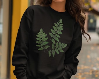 Fern Sweatshirt, Gift for Mom daughter girlfriend m gift for best friend, botanical sweatshirt unisex