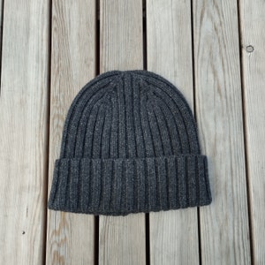 Wool fisherman beanie, CHUNKY merino wool knit cap man, slouchy beanie hat, Unisex cuffed adult hat for men and women, winter accessories