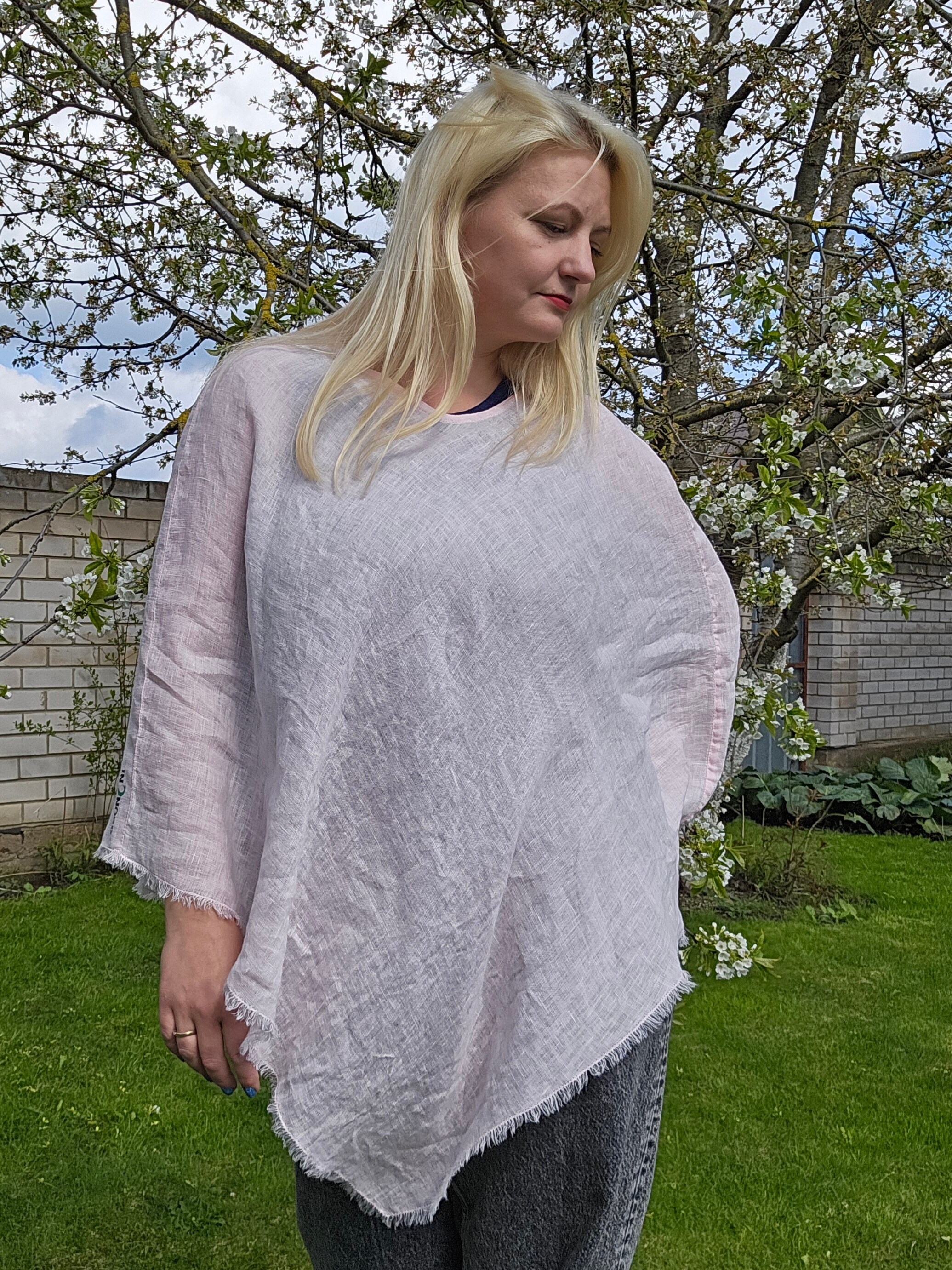 Cara Linen Poncho Top