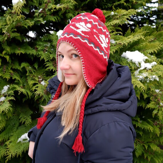 Woolwear wollen gebreide muts met oorflappen - wit | Accessoires | Hoorn Maritiem