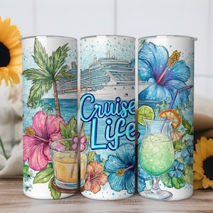 Cruise Life Tumbler Wrap, Cruising 20oz Sublimation Tumbler Wrap PNG , Cruise Ship Digital Design, Vacation Tumbler Png Seamless Design