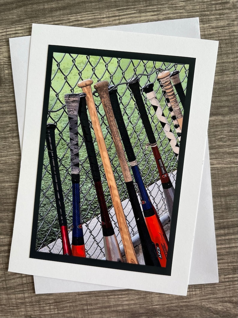 Baseball Greeting Cards Baseball Photo Cards Photo Etsy