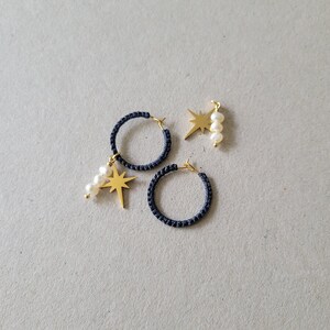 Starburst Raffia Dangle Earrings, Stainless Steel Handcrafted Jewelry