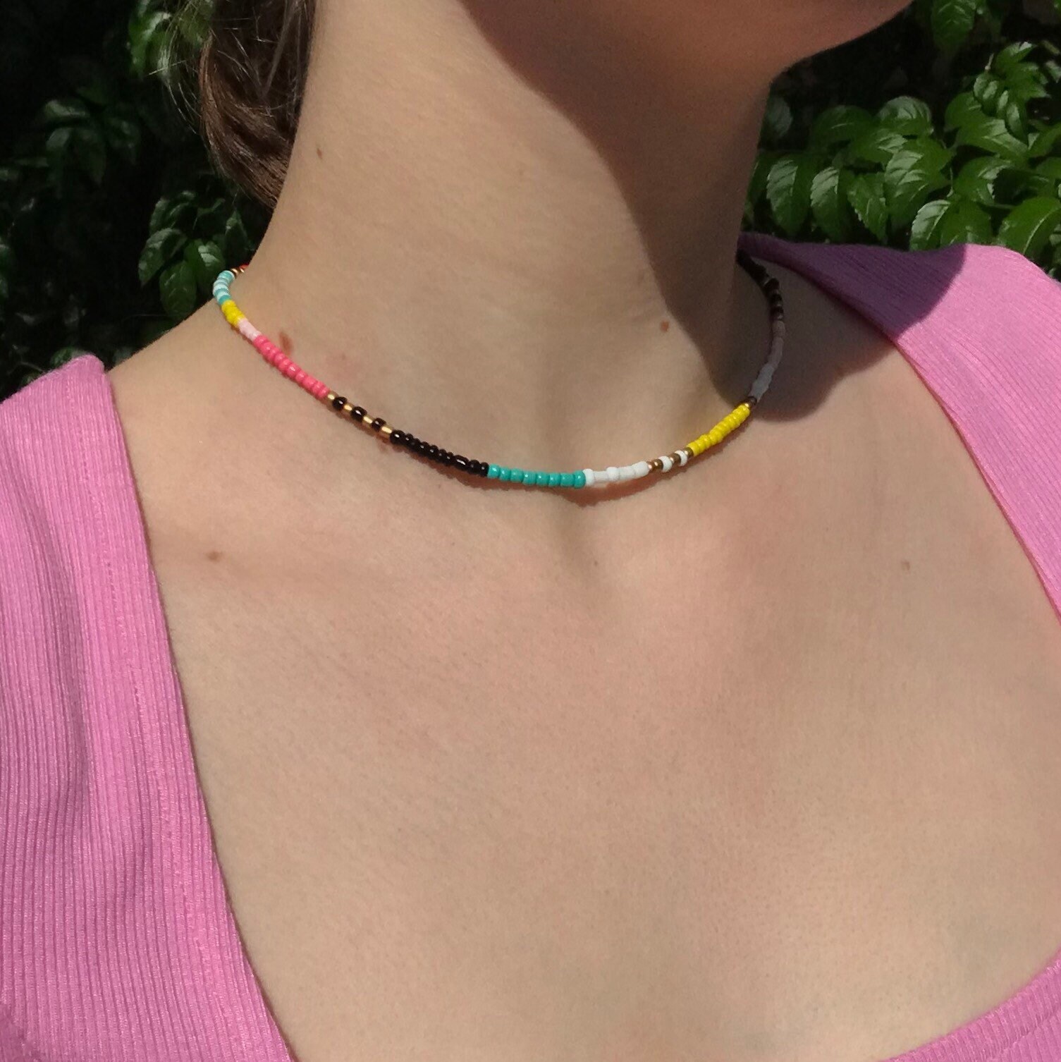 MACEY LAURAINE | VSCO Necklace | Beaded Necklace | Summer Jewelry |  Affordable Jewelry | Cute Summer Necklaces … | Armband perlen, Halskette  design, Perlenhalskette