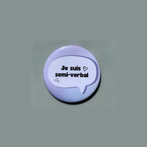 Badge à épingle pour sensibilisation handicap invisible ou maladie invisible santé mentale neuroatypie image 5