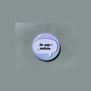 Badge à épingle pour sensibilisation handicap invisible ou maladie invisible santé mentale neuroatypie image 3