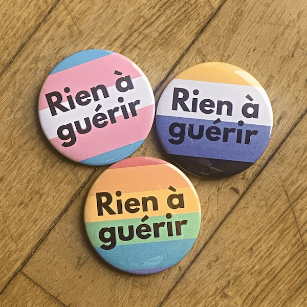 Badge à épingle pour sensibilisation LGBT - Queer - Pride