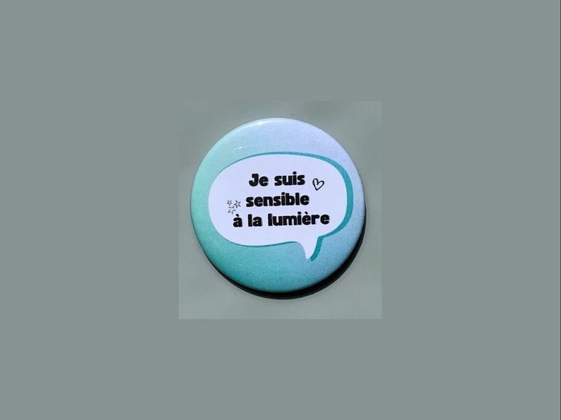 Badge à épingle pour sensibilisation handicap invisible ou maladie invisible santé mentale neuroatypie image 4