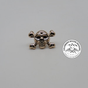 Rose Gold Skull & Crossbones Charm for Smart Watch Band | Apple Watch Compatible