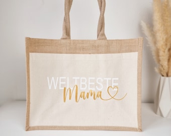 Jute Tasche Muttertag | Geschenk für Mama | Muttertagsgeschenk | Jute Shopper