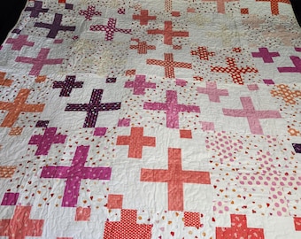 Handmade 100% Cotton Quilt Top: Twin, Full, Queen Bedspread