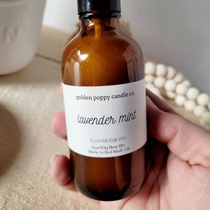 Room Spray, Lavender Mint Air Freshener, Linen & Pillow Spray, Car Freshener, Relaxing Air Freshener, Aromatherapy Spray
