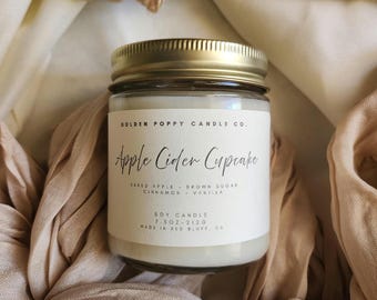 Apple Cider Scented Candle - Bakery Dessert Candle