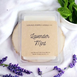 Cera profumata alla lavanda e menta, cera profumata per scaldavivande, cera profumata per spa, cera profumata per aromaterapia