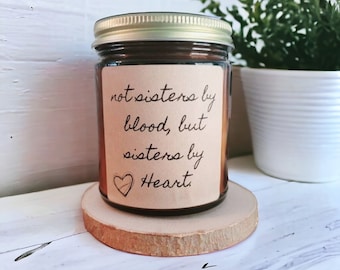 Friendship Candle, Soy Wax, Sister By Heart