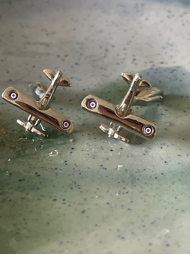 Gemelos Spitfire, Regalos de aviación de avión Spitfire RAF, Regalos de piloto, Regalo de cumpleaños imagen 1