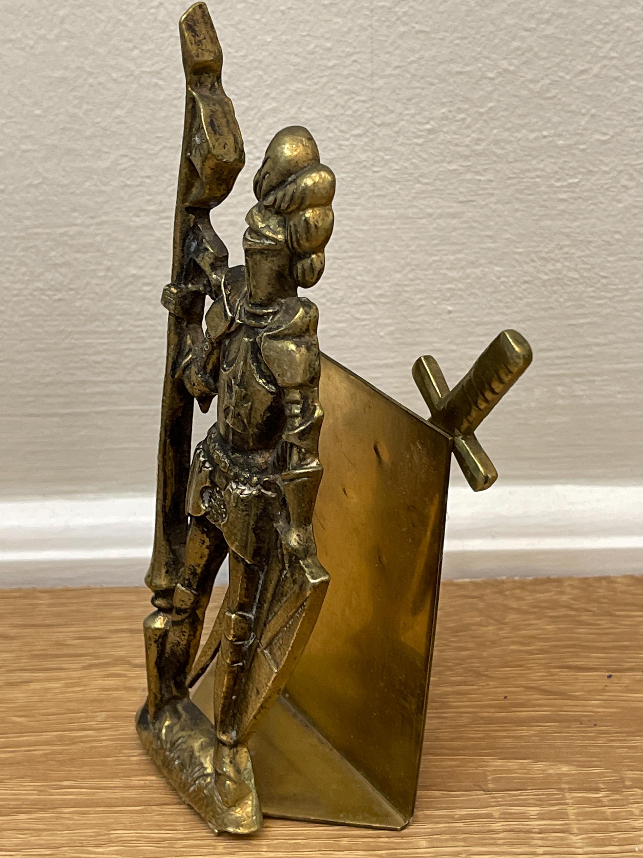 Knight Armor Rack Knight in Armour Brass Letter Holder/letter Rack With Letter Opener ...