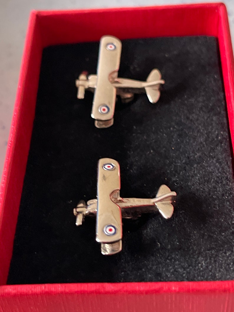 Gemelos Spitfire, Regalos de aviación de avión Spitfire RAF, Regalos de piloto, Regalo de cumpleaños imagen 4