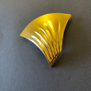 Monet Brosche, Gold Ton Abstrakte Brosche, Vintage Monet Brosche, Fett Design